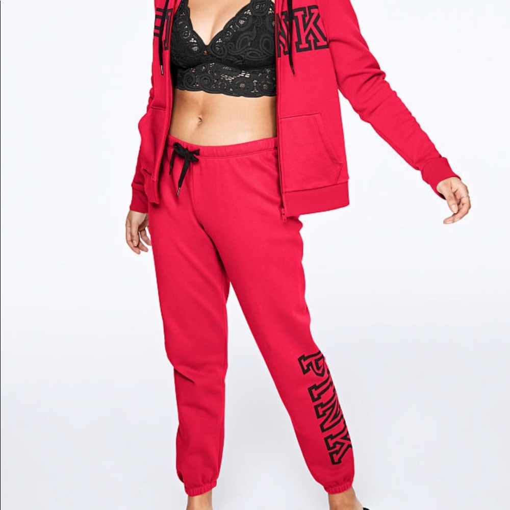 Pink sweats